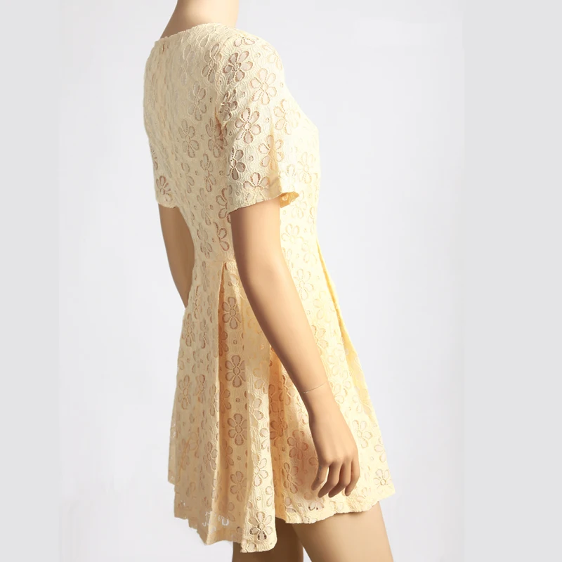 Кружевное платье с подсолнечником Kate Middleton модные плиссированные платья