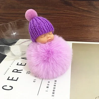 style23 Мультфильм Pom Спящая Детская плюшевая кукла игрушки Кролик Мех мяч игрушки пушистый мешок для девочек Подвеска Украшения игрушки для девочек подарок - Цвет: style23
