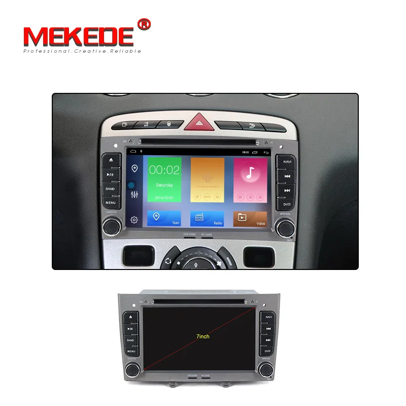 MEKEDE 2 + 32G android 9 1 радио GPS DIN в автомобиль стерео для peugeot 308 408 автомобильный dvd