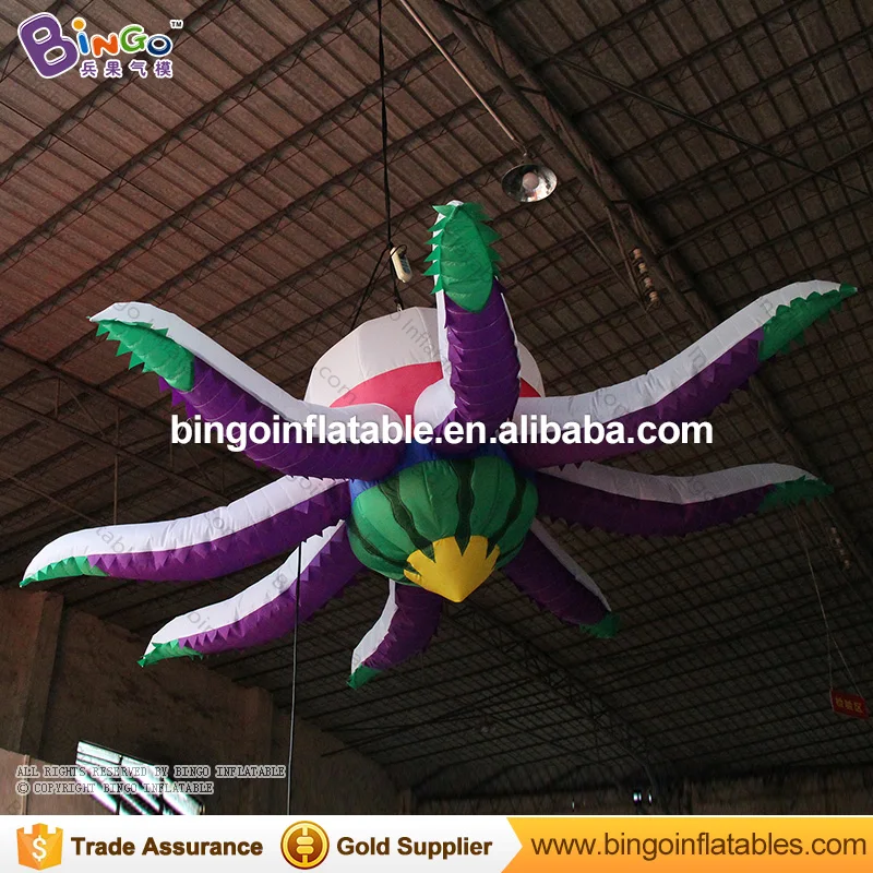 Бесплатная доставка гигантский надувной подвесной цветок Надувное цветочное