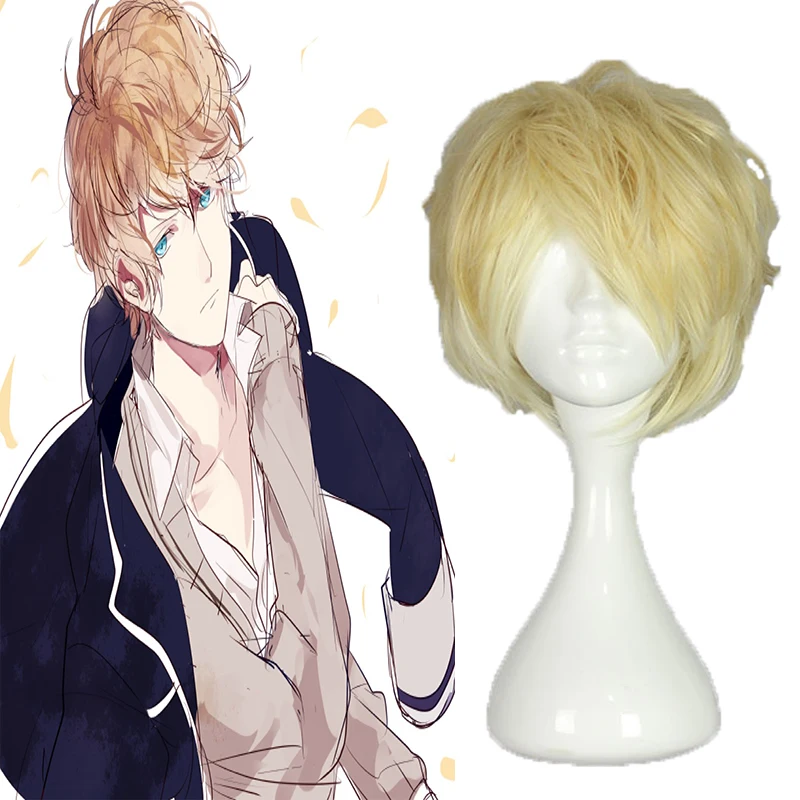 Anime Diabolik Lovers Cosplay Wig Sakamaki Shu Wigs Heat Resistant Synthetic Halloween Carnival Party Unisex | Тематическая одежда