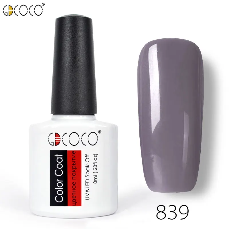 70312# GDCOCO Гель-лак для ногтей, фабрика canni, Цветной Гель-лак, высокое качество, лак для ногтей, салонный, впитывается, УФ светодиодный Гель-лак для ногтей - Цвет: 839