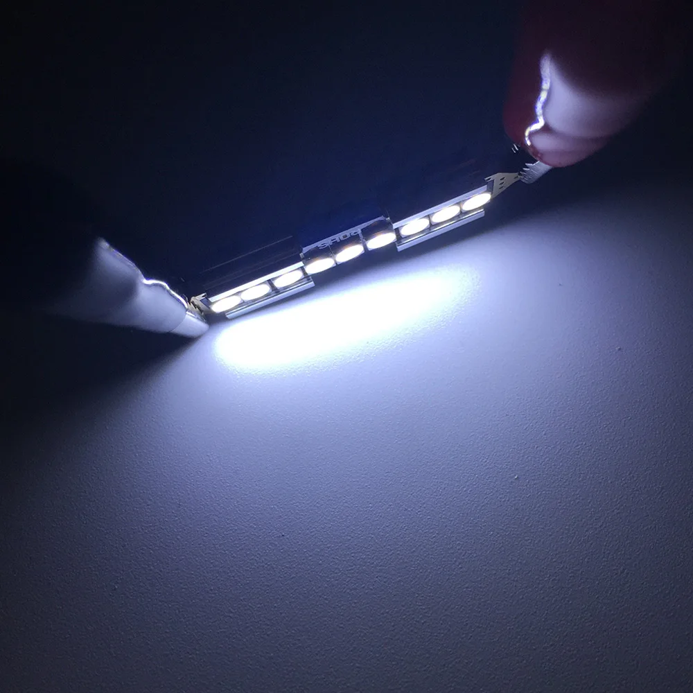 YSYFestoon Car 31mm Led Light 6000k White 3030 SMD c5w C10w 31 Mm 36mm 39mm 41mm Festoon Canbus Interior Lamp Bulb 12v | Автомобили и