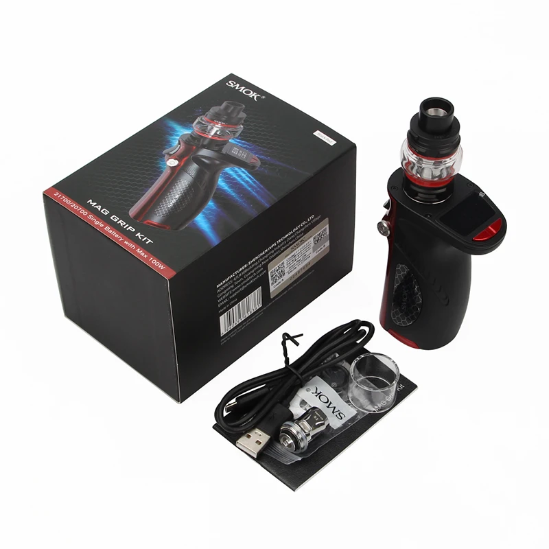 Оригинальный Smok Mag Grip Kit 85 Вт Box Mod с 5 мл TFV8 Baby ребенком V2 S1 S2 спиральная электронная
