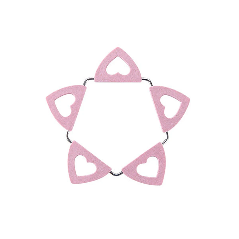 pink pentagon Высококачественный кухонный складной изоляционный коврик для сковороды, посуды, пшеничной соломы, Нескользящие подставки для стола, кухонные принадлежности - Цвет: pink pentagon