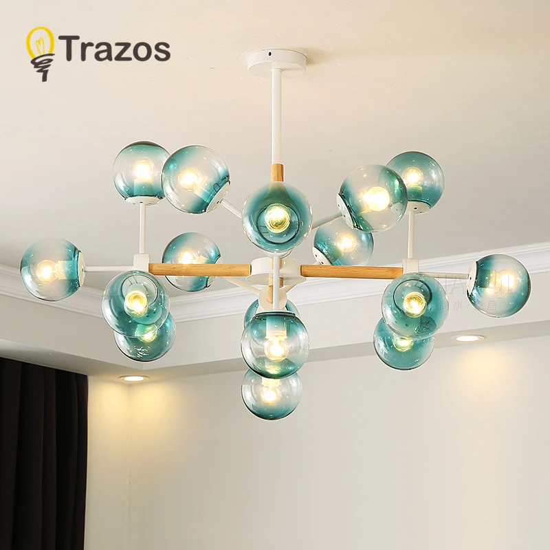 TRAZOS Новая современная светодиодная Люстра для гостиной спальни столовой