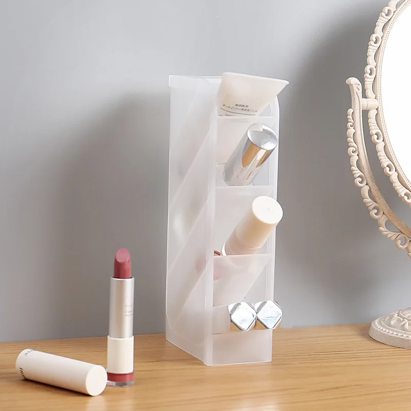 Утолщенный прозрачный пластиковый органайзер для макияжа коробка ювелирных