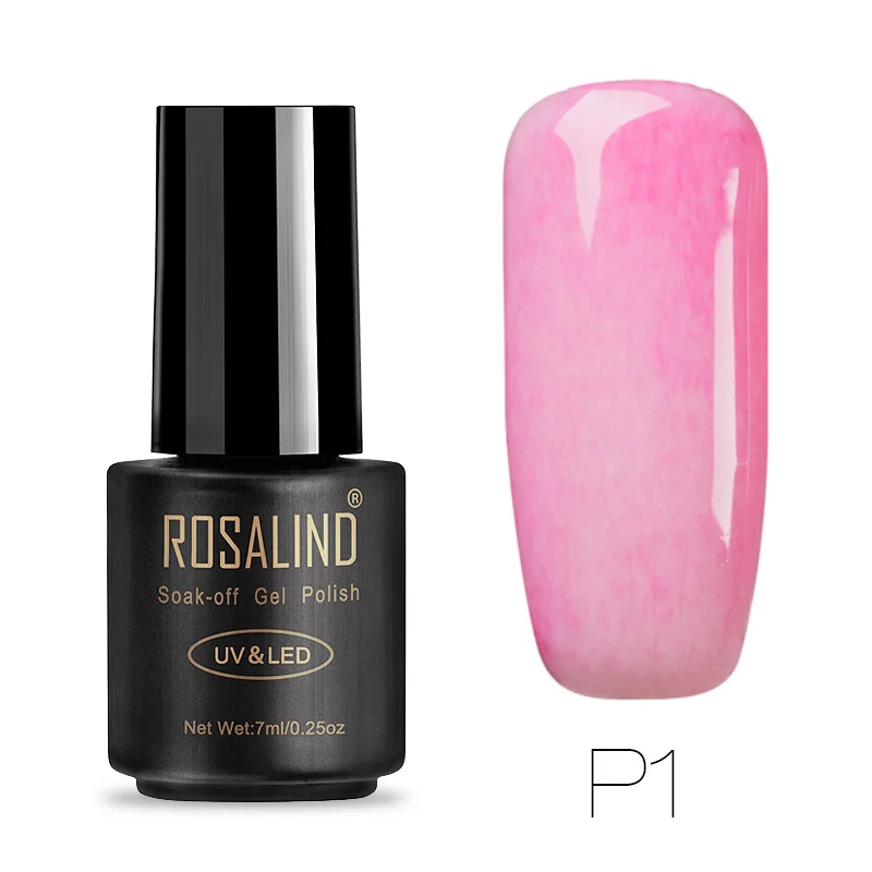 P01 ROSALIND 7 мл Лак для ногтей искусственный мех эффект P01-26 гель лак для ногтей Дизайн ногтей УФ светодиодный отмачиваемый гель белый лак набор для маникюра - Цвет: P01