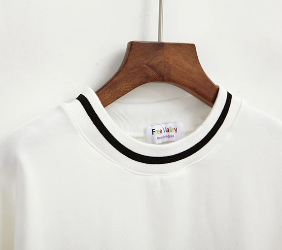 Женская толстовка с длинными рукавами в стиле Харадзюку свободная однотонная