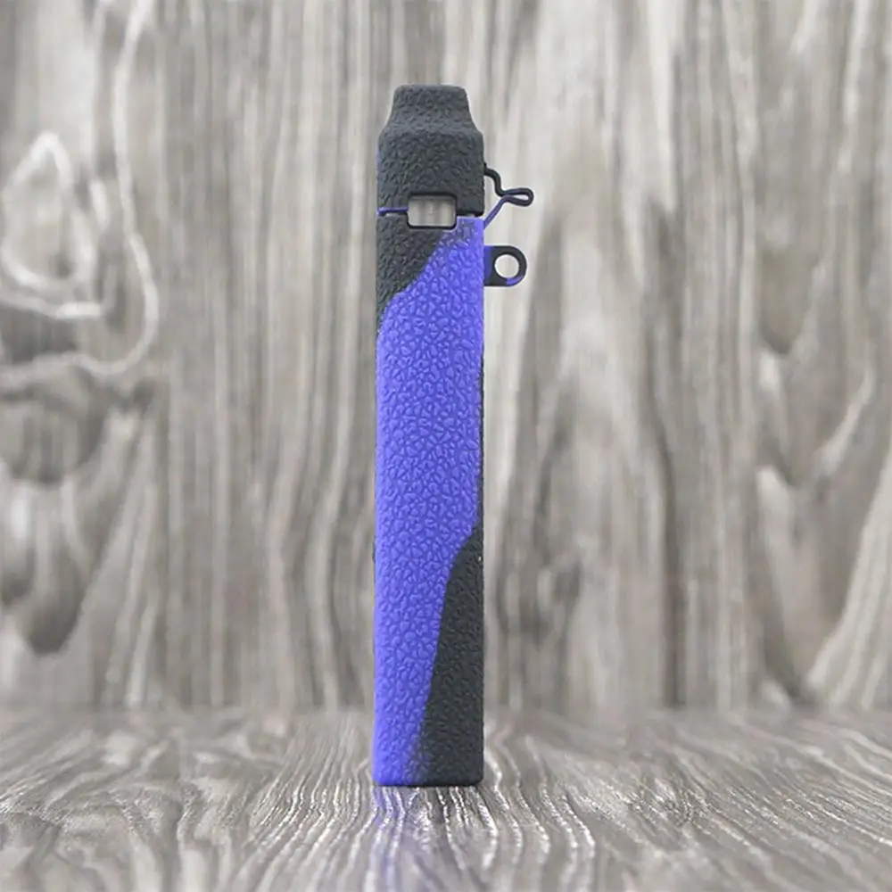 Black blue Чехол с текстурой кожи для NanoSTIX vape, набор устройств, силиконовый чехол, гелевый Чехол, Nano STIX, NanoNIC Pod - Цвет: Black blue