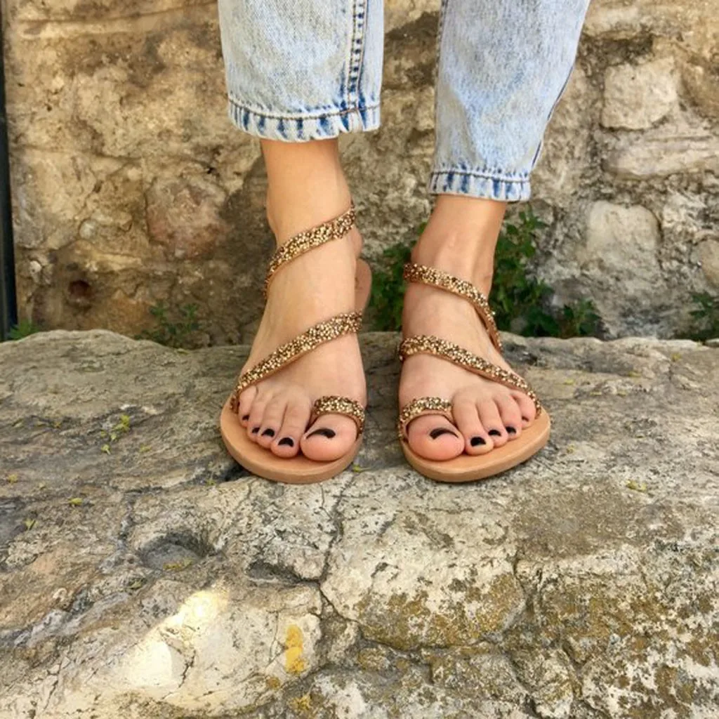 SAGACE/Новинка Повседневные Простые Женские сандалии с перекрестными ремешками