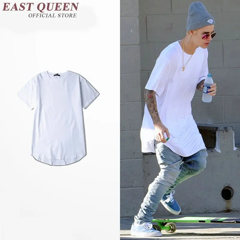 Дополнительная яркость для мужчин очень длинные рубашки в стиле хип хоп