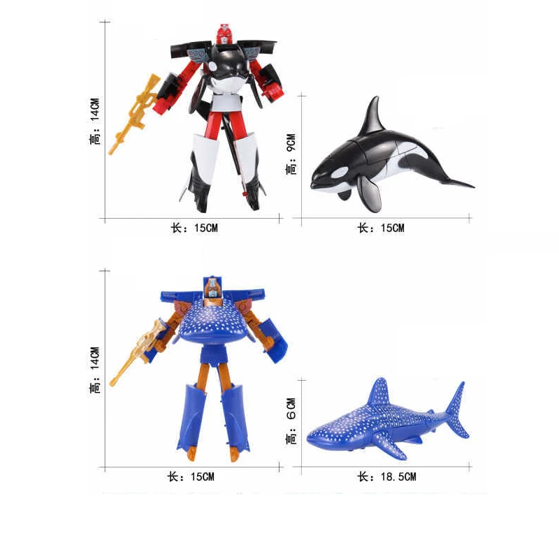 Набор юного ученого для малышей с принтом акулы робот трансформер сувенир Паззл