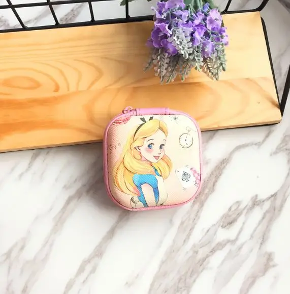 1 шт. Kawaii Алиса в стране чудес Единорог Русалка Фигурки игрушки мультфильм квадратная монета сумка для хранения наушников сумка подарки