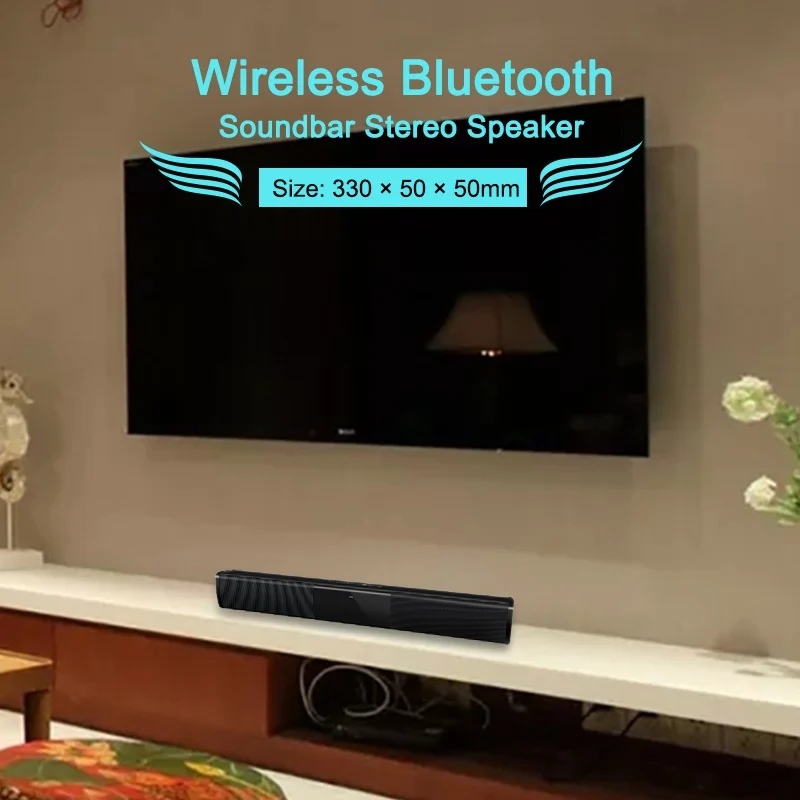 Универсальный беспроводной Саундбар Bluetooth Стерео Динамик ТВ домашний кинотеатр 3D бас стерео Саундбар сабвуфер с fm-радио BS-28A