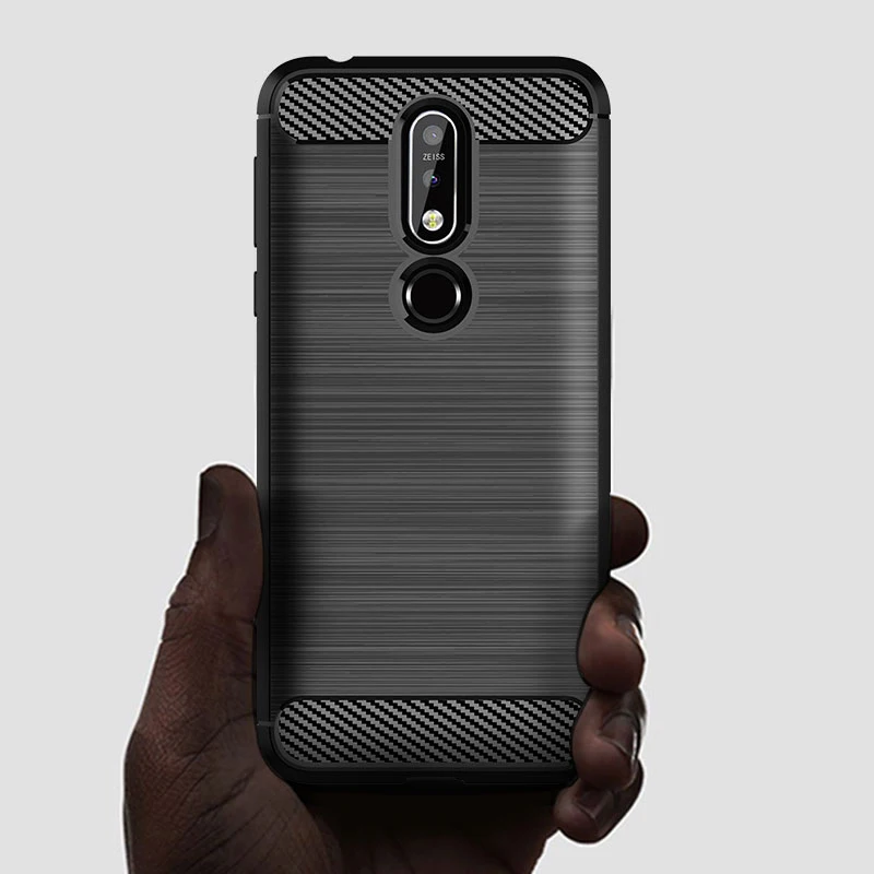 Чехол для Nokia 7 1 мягкий силиконовый Прочный чехол телефона Plus 2018 X7 TA 1085 задняя