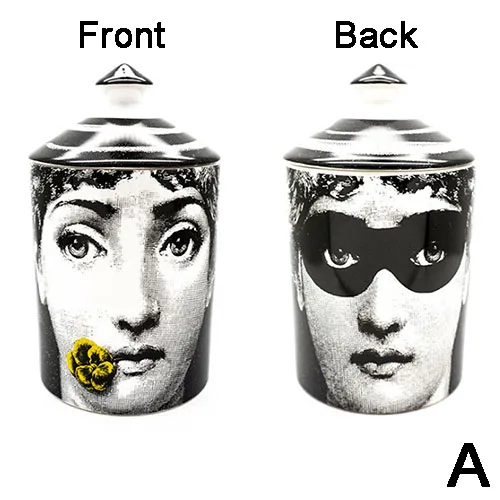 Двухсторонний подсвечник Fornasetti, канделябр, украшение для дома, изысканный керамический кувшин, чашка, цветочные горшки - Цвет: A