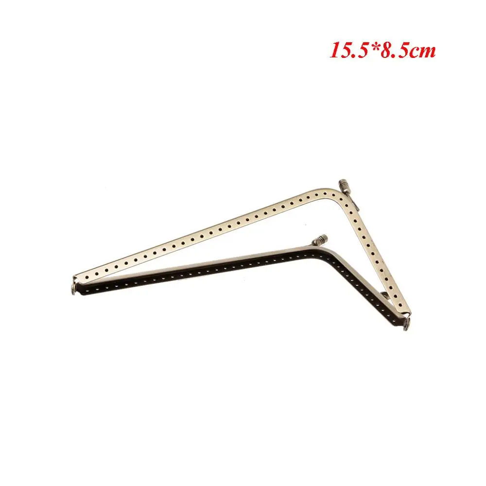 15.5x8.5cm JAVRICK 1 шт., 18,5x10,5 см, сумочка бронзового цвета, сумочка с ручками, сумки для монет, L форма, металлическая застежка, замок, рамка, 3 цвета - Цвет: 15.5x8.5cm