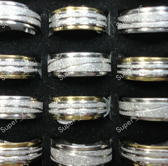 15 шт. оптовая продажа ювелирных изделий кольца смешанные партии Мода Топ скраб из