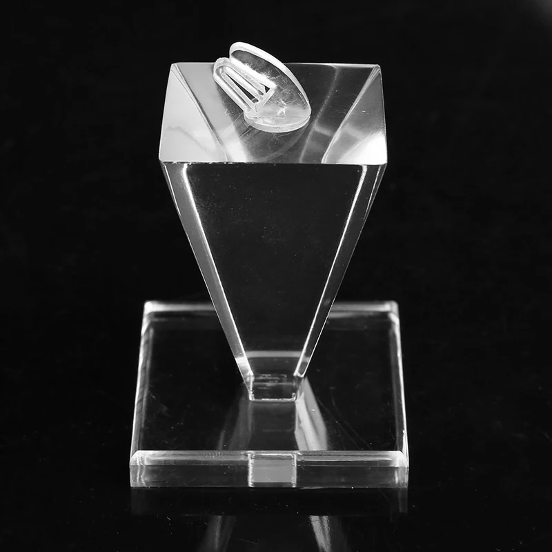 Acrylic Ring Display Stand Holder Jewelry Storage Rack Store Showcase Hard Organzer | Украшения и аксессуары