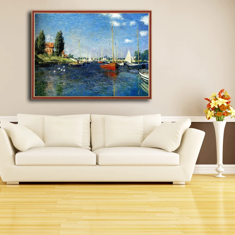OUYIJIA Monet 5D пейзаж своими руками картина маслом из известных алмазов вышивка