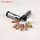 9 шт., сварочный фонарь 24KD 0,8 мм 1,0 мм 1,2 мм, MIG фонарь, держатель наконечника газовой форсунки, газовый диффузор MIG MAG, сварочный фонарь