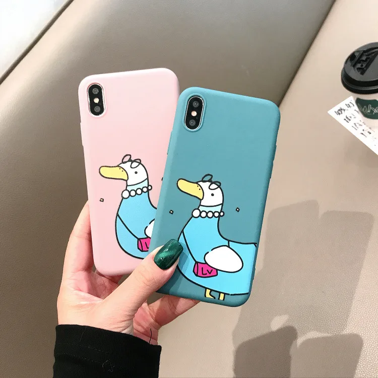 Apsudev милый мультяшный Модный чехол для телефона с принтом iphone 6 6s 7 8 Plus Мягкий