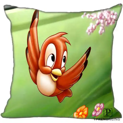 Pillowcase Лучший изготовленный на заказ BAMBI(1)@ Наволочка на подушку, спальня домашняя квадратная Наволочка на молнии(с одной стороны)#190404-01-72 - Цвет: Pillowcase