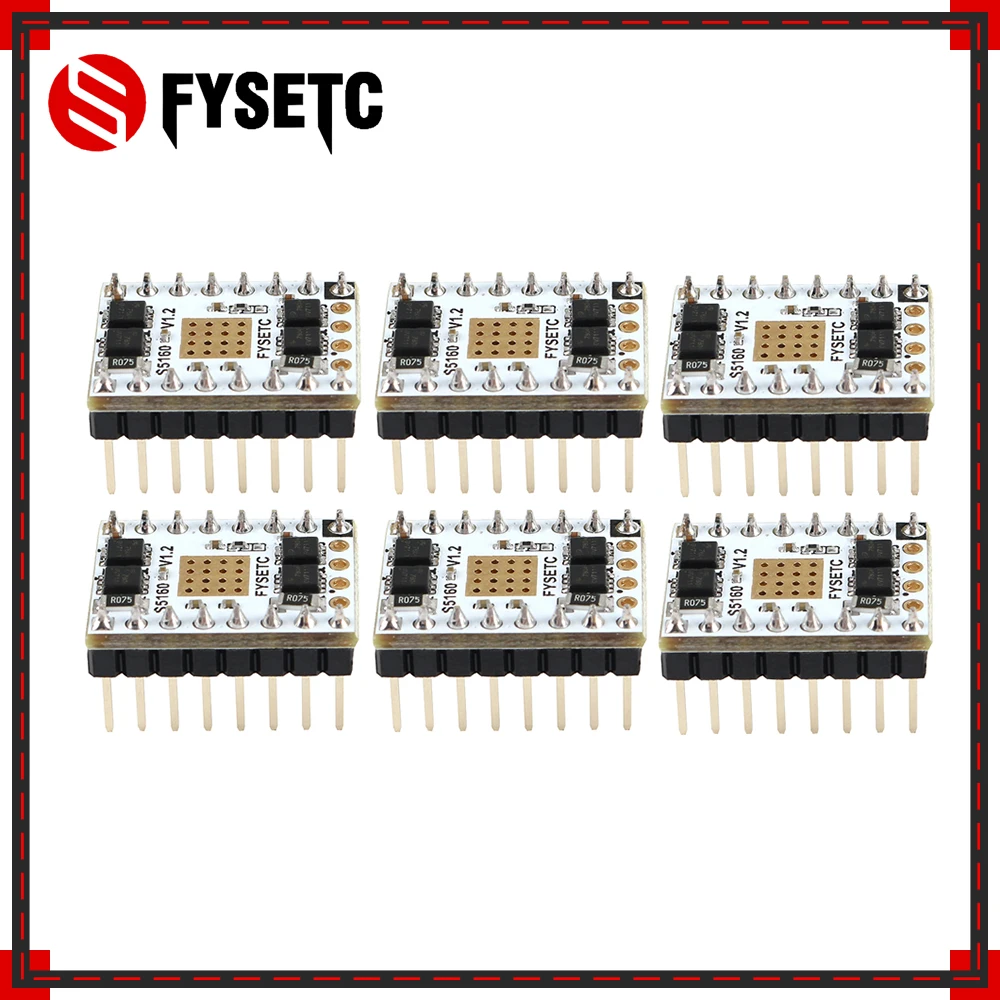 6pcs 3D Printer Parts SPI Stepper Motor Driver TMC5160 V1.2 S5160 Stepstick Mute Driver For 57 Stepper F6 SKR V1.3 VS TMC2130