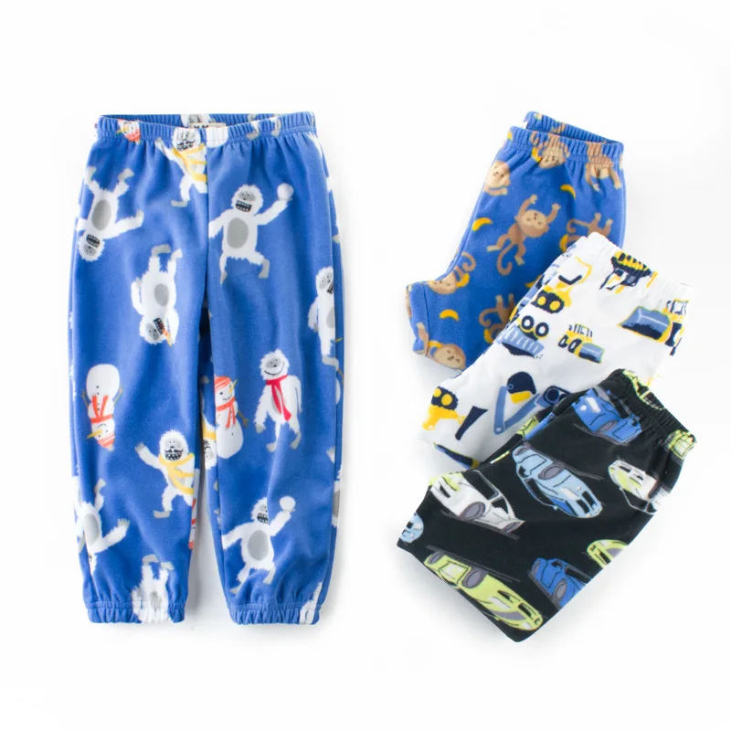 

2022 Girls boys cotton Fleece Pyjamas cartoon toddler sleepwear Pajamas children clothing pijamas kids Leisure wear Autumn pants