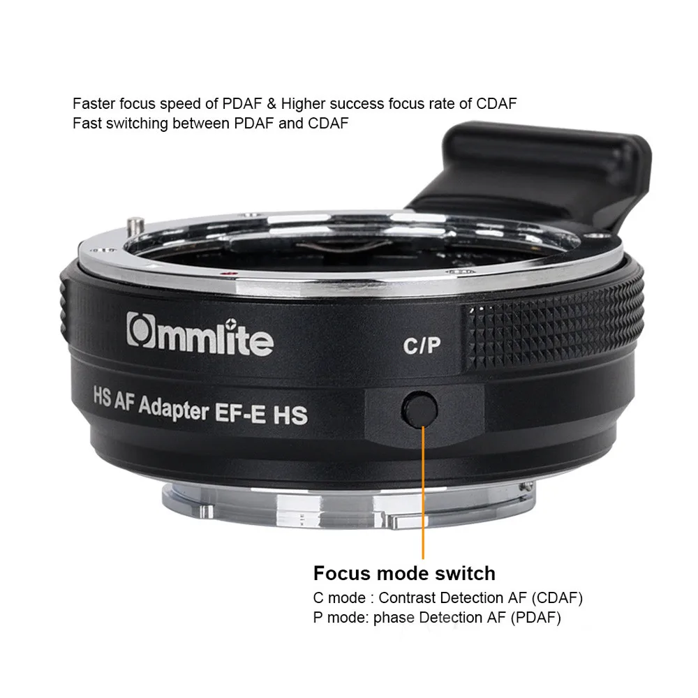Commlite CM EF E HS более быстрый адаптер для объектива с автофокусом Canon EF/EF S камеры sony