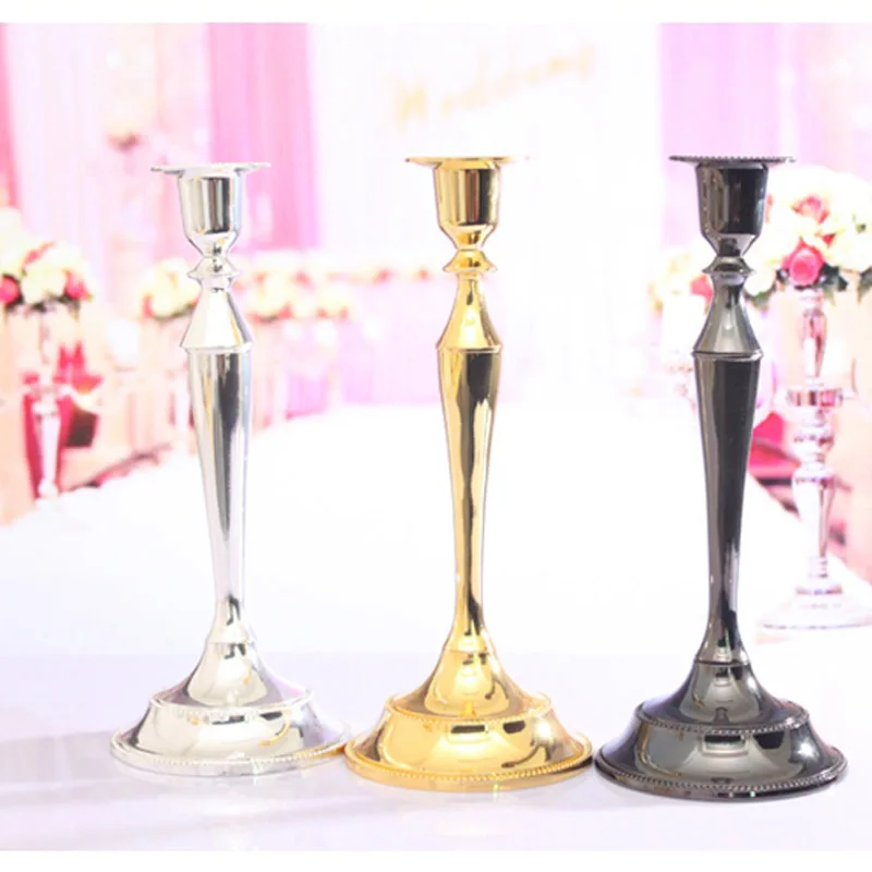 Новинка металлические серебристые/Позолоченные Подсвечники с 1 дужкой цинковый