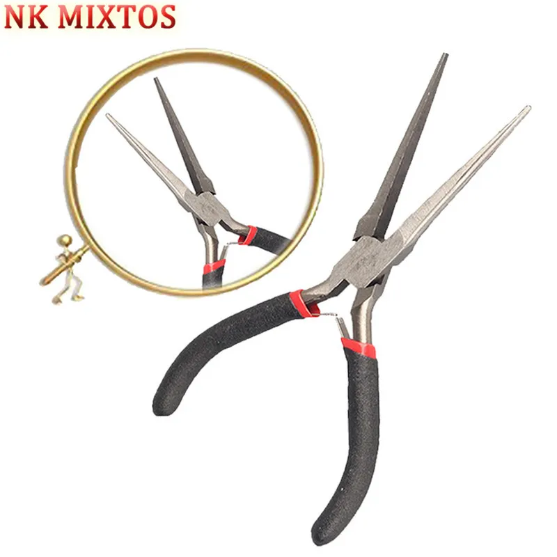 NK MIXTOS длинные игольчатые плоскогубцы для носа Бокорезы моделирования инструмент