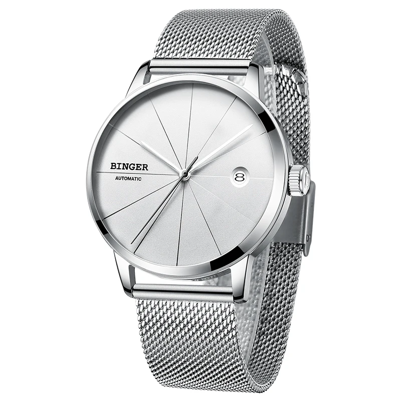 Часы мужские механические водонепроницаемые с сапфировым стеклом|hombre|hombre reloj |