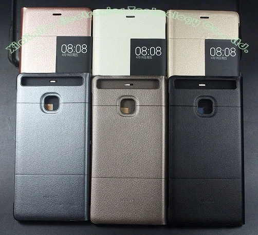 Чехол для HUAWEI P9 PLUS, 1:1, Официальный смарт-чехол для просмотра, кожаный флип-чехол для HUAWEI P9/P9 Plus, No: P91