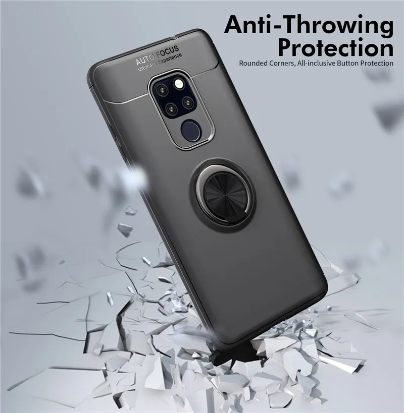 Armor Cases For Huawei Mate 20 X / Lite Case Ring Cover Nova 3 10 9 Pro P10 Plus Soft Silicone |