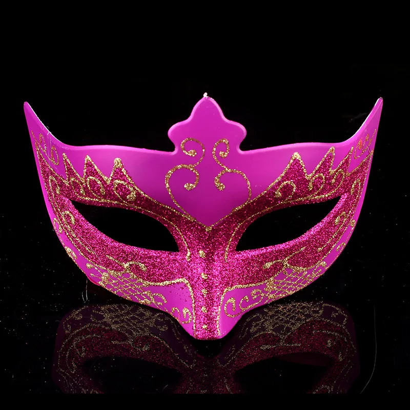 GNHYLL новая золотая Маскарадная маска Mardi Gras Note маска для женщин Венецианская маска Половина лица Венецианский шар маска для Хэллоуина Рождество