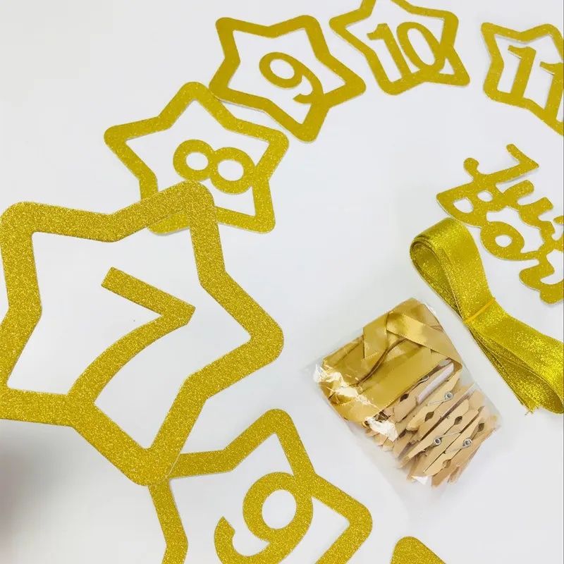 Золотые зажимы для фотографий принц принцесса малыш душ мальчик девочка на 1 й