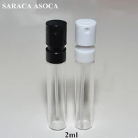 1 5ml 2ml bayonet bottle sample french pump perfume bottle sprayer plastic nozzle glass bayonet black white color 100pcslot