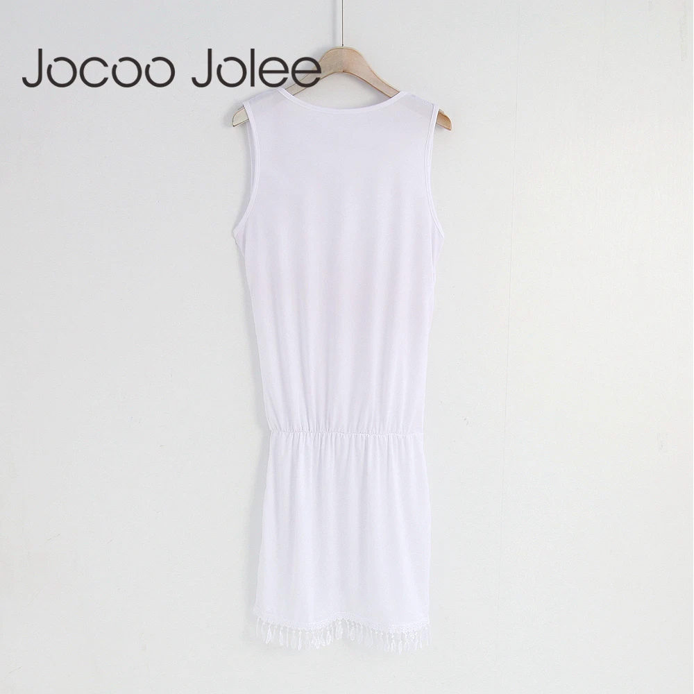 Сексуальное женское платье Jocoo Jolee с глубоким V-образным вырезом модное