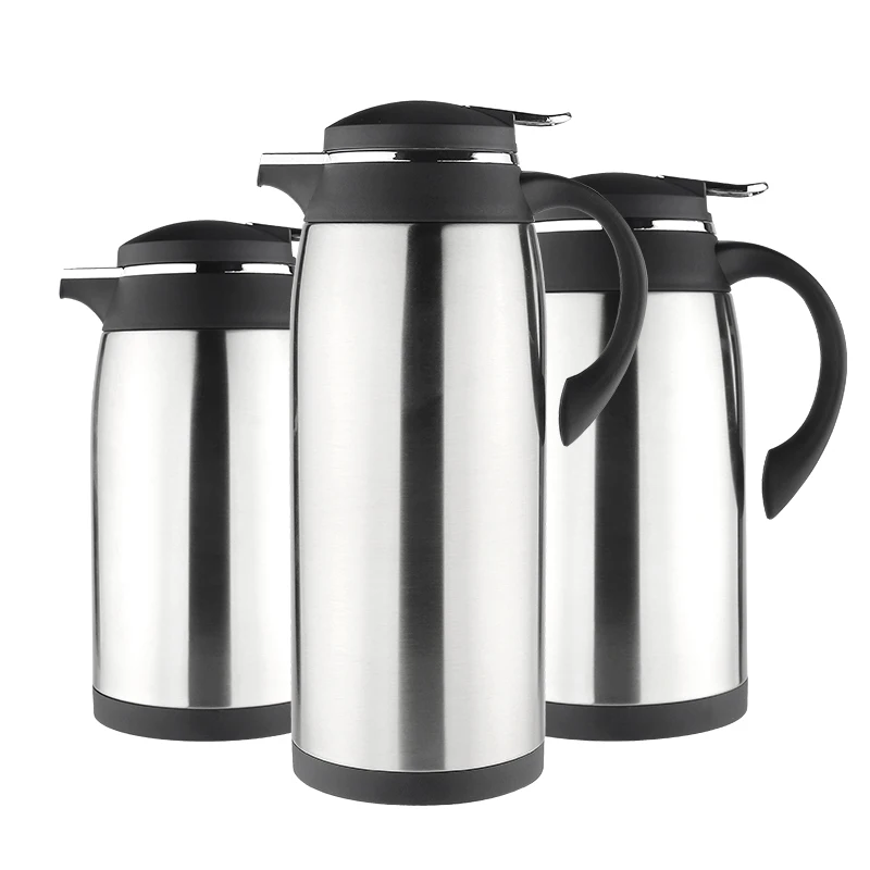

Stainless Steel Thermal Carafe / Double Walled Vacuum Thermos / 12 Hour Heat Retention 1Litre