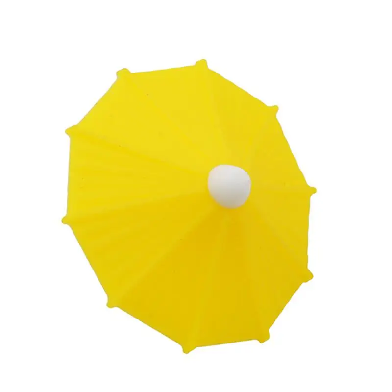 Silicone Party Umbrella Wine Glass Marker Charms 6pcs Drinking Buddy Cup Identification Cup Identifier Cup Label Tag Sign Mark
