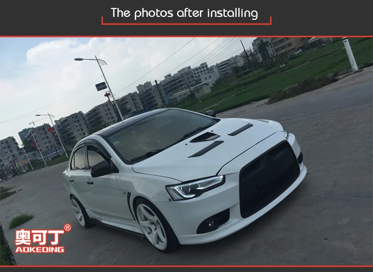 AKD автомобильный Стайлинг для Mitsubishi Lancer 2008- Lancer EX светодиодный светодиодные дневные ходовые огни на передних фарах Hid вариант фара ангел глаз луч аксессуары