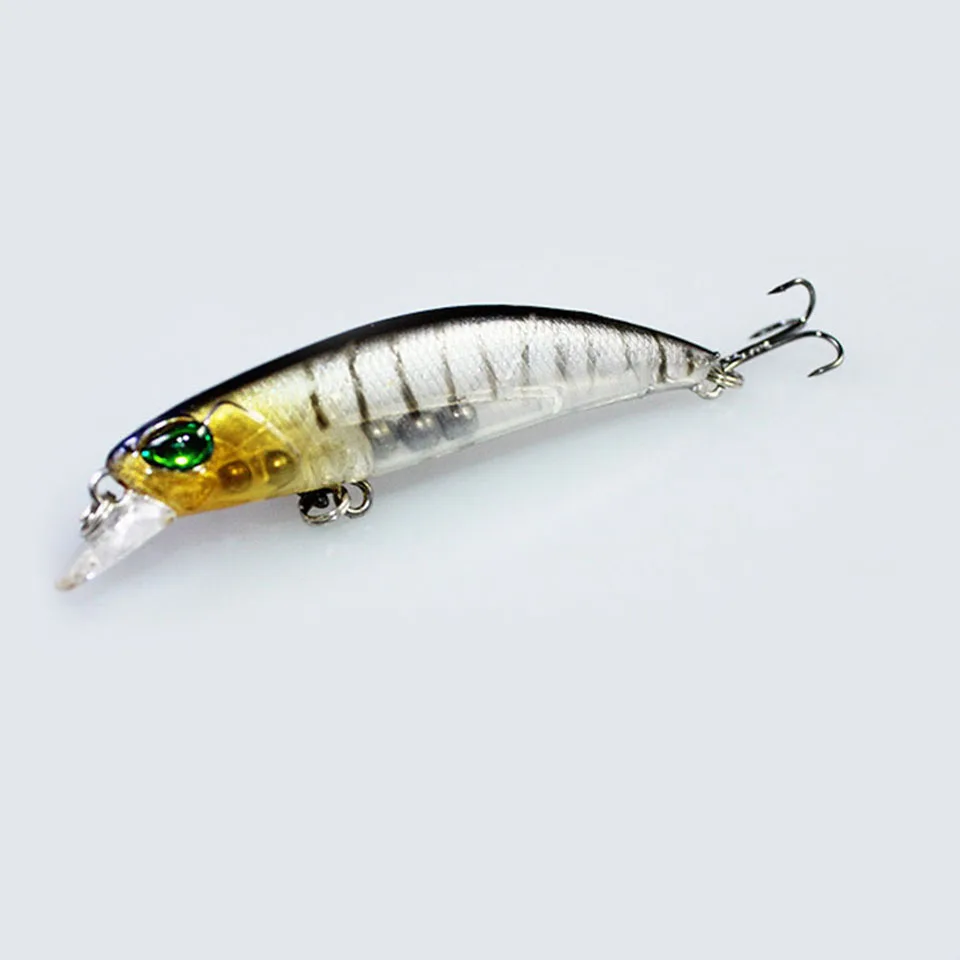 1 шт. плавающая приманка в виде гольяна лазерная искусственная с 3D глазами 6 5 см 4 г