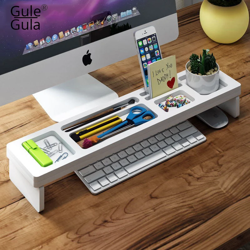 

Wooden Desk Organizer Office Pen Stationery Racks Home School Organizer Box Desktop Keyboard Mouse Storage Personalized Holder