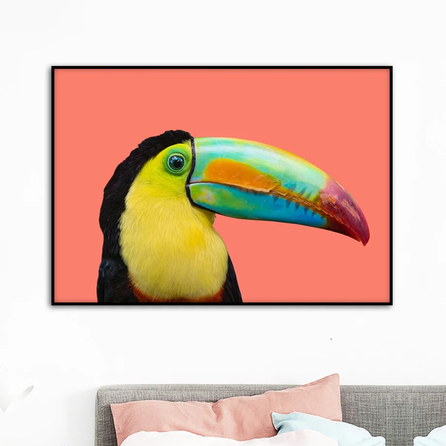 

Nordic Style Kids Bedroom Decoration Posters And Prints Parrot Animal Pop Art Canvas Painting Wall Art Pictures For Living Room