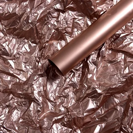 rose gold Подарочная оберточная бумага, оберточная бумага 60x60 см, Цветочная оберточная бумага для украшения дома, праздничные вечерние упаковочные бумаги - Цвет: rose gold