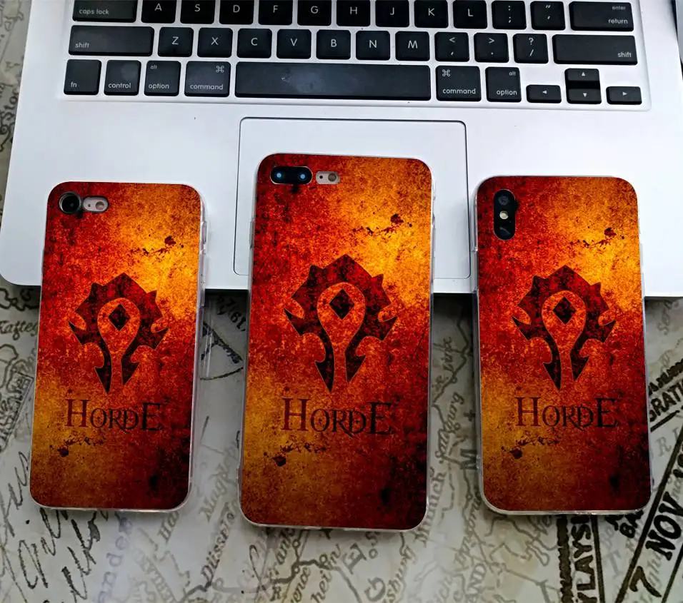 Minason World Of Warcrafts чехол Wows Horde Alliance для iPhone X 5 S 5S XR XS Max SE 6 6S 7 8 Plus Мягкий силиконовый чехол для телефона s