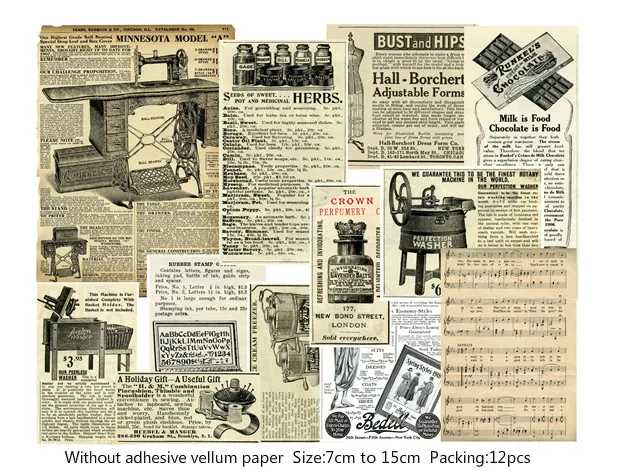 Набор бумаги KSCRAFT из винтажной серии для скрапбукинга сделай сам