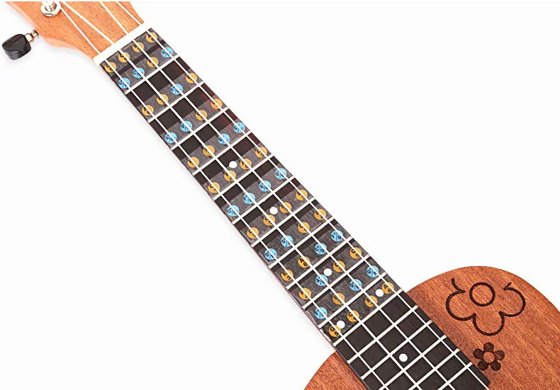 Ukulele Fretboard Note Map Sticker Fingerboard Frets Decals for Beginner Practice up001 | Спорт и развлечения